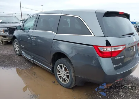 2011 Honda Odyssey Ex from USA, damaged, VIN 5FNRL5H42BB090839